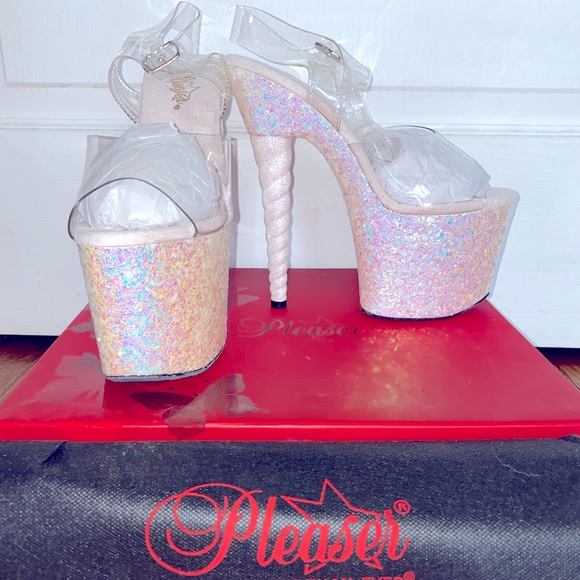 Pleaser Unicorn -708LG Stripper Shoe - Picture 2 of 5